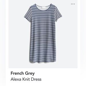 French Grey Alexa Knit T-Shirt Dress XXL